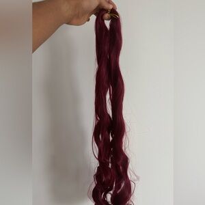 Hair extensions french curls 
Color -99J(Burgundy red)